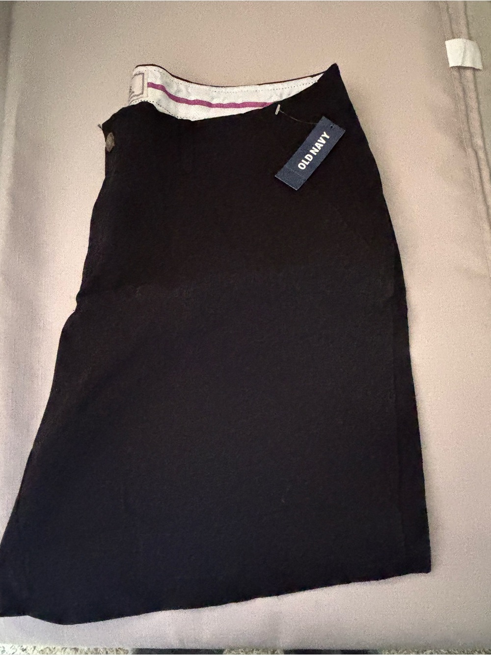 Old Navy Black Fitted Pencil Skirt